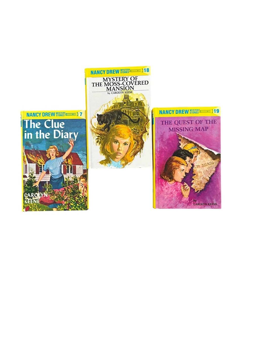 Lot of 3 Vintage Nancy Drew Hardcover Chapter Books Recommended Ages 9-12